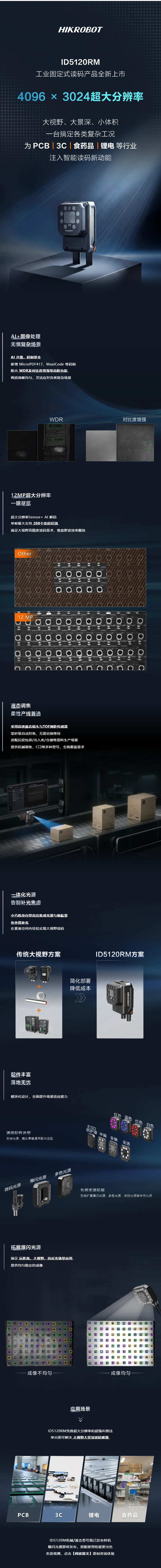 大視野&middot;大景深&middot;小體積&mdash;&mdash; ID5120RM系列：自動調(diào)焦、超大分辨率讀碼器全新發(fā)布